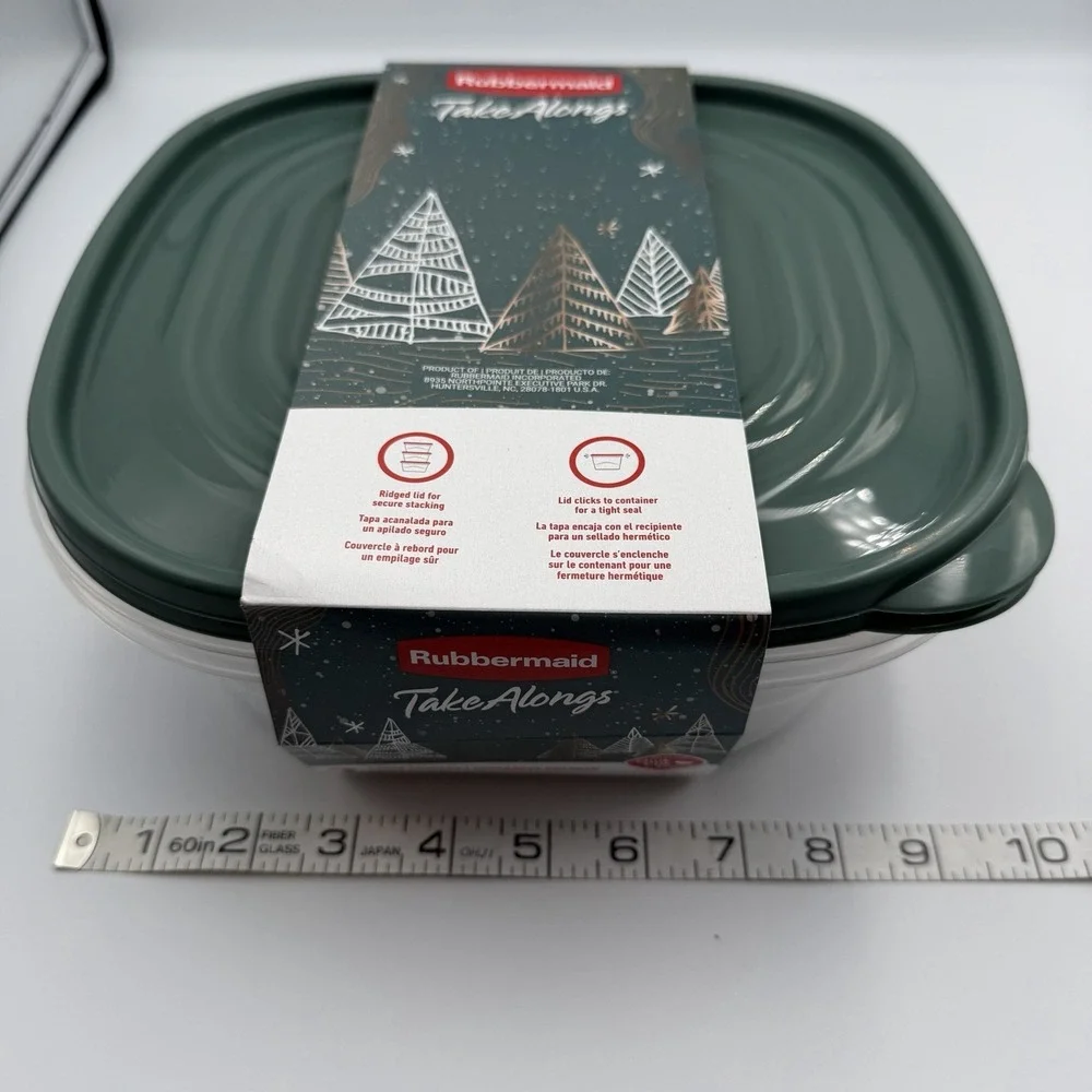 Rubbermaid Take‎ Alongs Limited Ed. Green Lid Storage Container Set